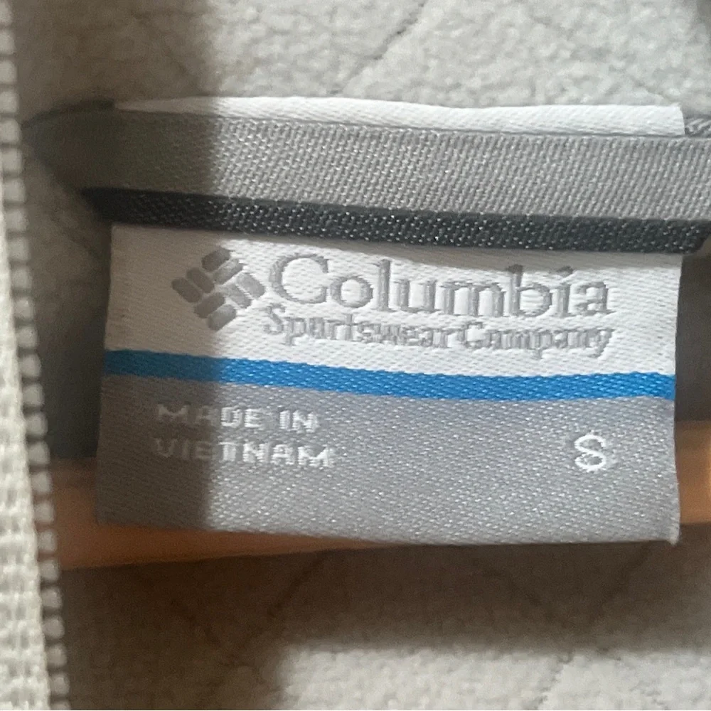 Columbia Jacket Womens Small S Gray White Birchleaf Hill Windbreaker Lined Zip - Picture 7 of 13